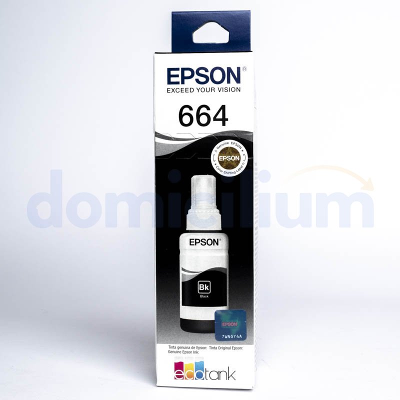 Tinta Epson T664120 Negra (4,000 Paginas)