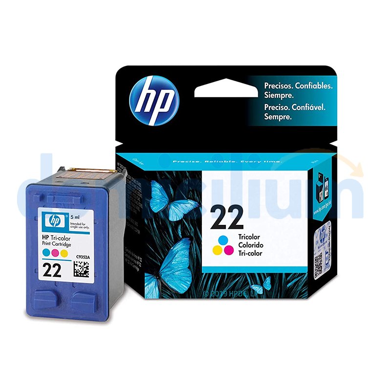 HP Cartucho #22 TriColor C9352AL 140 Paginas